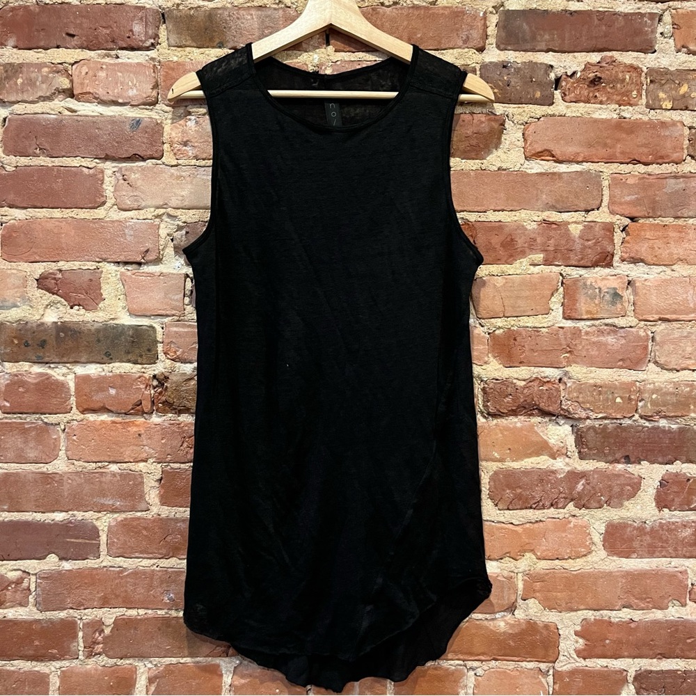 No/Body Clothing 100% Linen Sleeveless Tunic Size Small Nobody Scandinavian